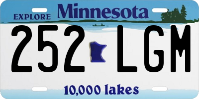 MN license plate 252LGM