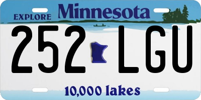 MN license plate 252LGU
