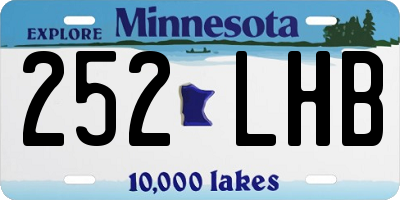 MN license plate 252LHB
