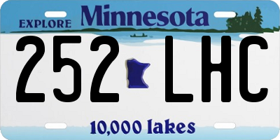 MN license plate 252LHC