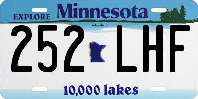 MN license plate 252LHF