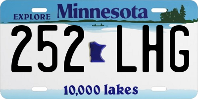 MN license plate 252LHG