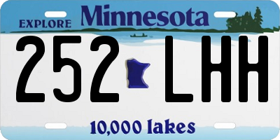 MN license plate 252LHH