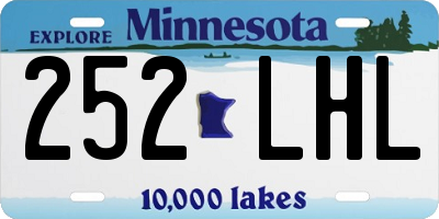 MN license plate 252LHL