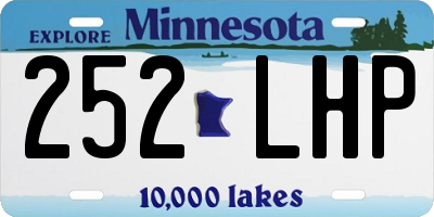 MN license plate 252LHP
