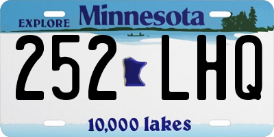 MN license plate 252LHQ