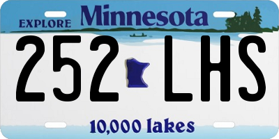MN license plate 252LHS