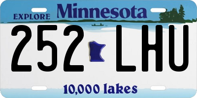 MN license plate 252LHU