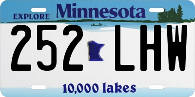 MN license plate 252LHW