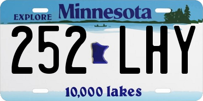 MN license plate 252LHY