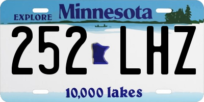 MN license plate 252LHZ