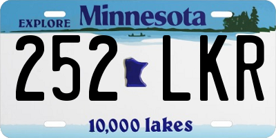 MN license plate 252LKR