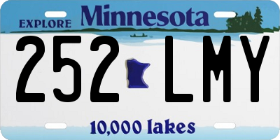 MN license plate 252LMY