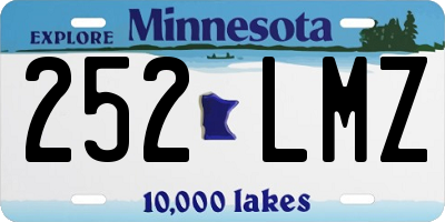 MN license plate 252LMZ