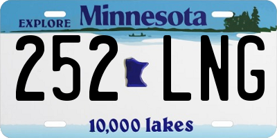 MN license plate 252LNG