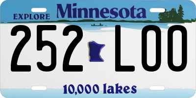 MN license plate 252LOO