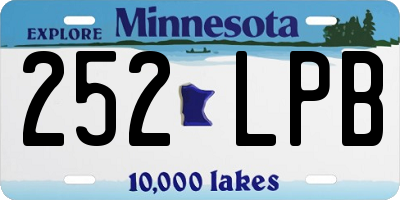 MN license plate 252LPB
