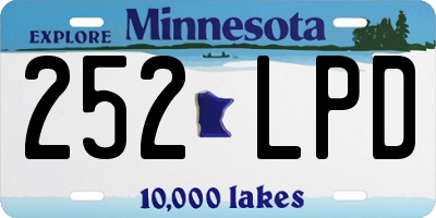 MN license plate 252LPD