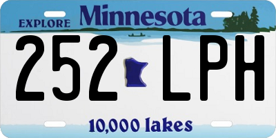 MN license plate 252LPH