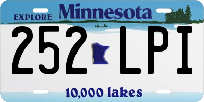 MN license plate 252LPI