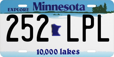 MN license plate 252LPL