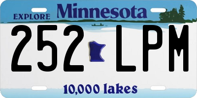 MN license plate 252LPM
