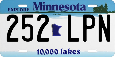 MN license plate 252LPN
