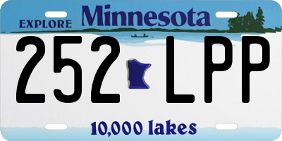 MN license plate 252LPP