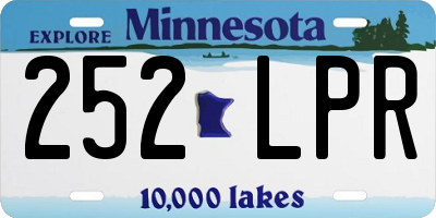 MN license plate 252LPR