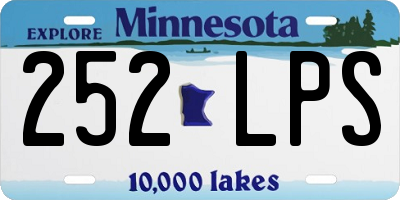 MN license plate 252LPS