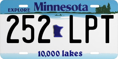 MN license plate 252LPT