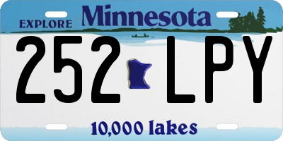 MN license plate 252LPY