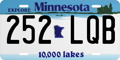 MN license plate 252LQB
