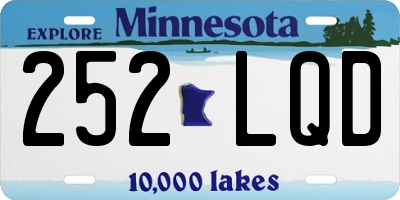 MN license plate 252LQD