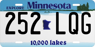 MN license plate 252LQG