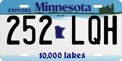 MN license plate 252LQH
