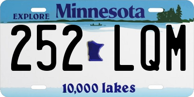 MN license plate 252LQM