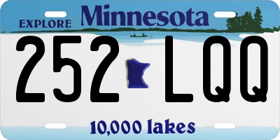 MN license plate 252LQQ