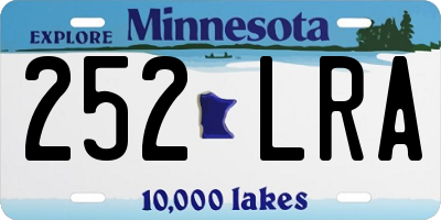 MN license plate 252LRA