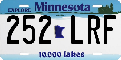 MN license plate 252LRF