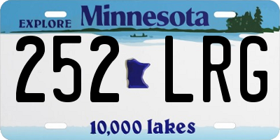 MN license plate 252LRG