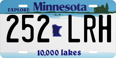 MN license plate 252LRH