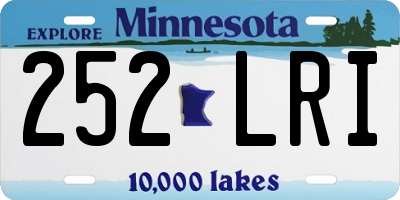MN license plate 252LRI