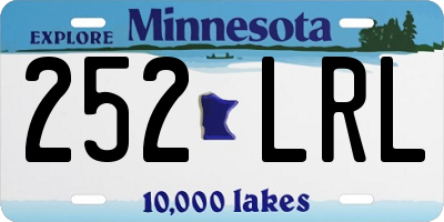 MN license plate 252LRL