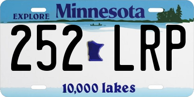 MN license plate 252LRP