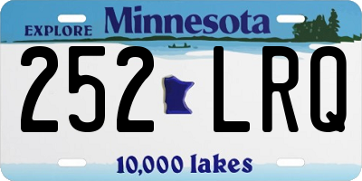 MN license plate 252LRQ