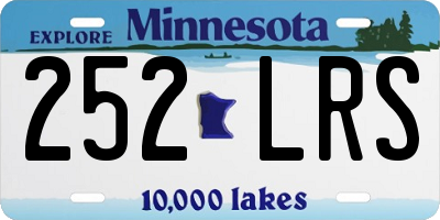 MN license plate 252LRS