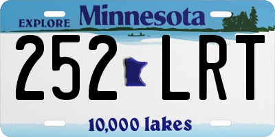 MN license plate 252LRT