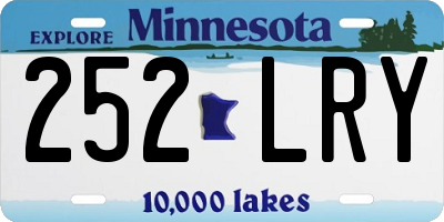 MN license plate 252LRY