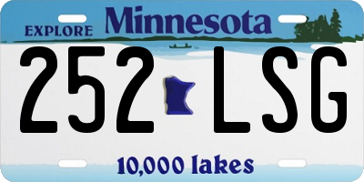 MN license plate 252LSG